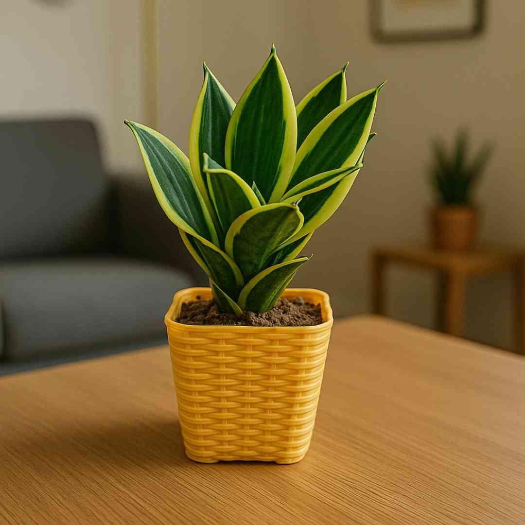 Snake Plant - Golden Hahnii - With 3 Inch Plastic Pot